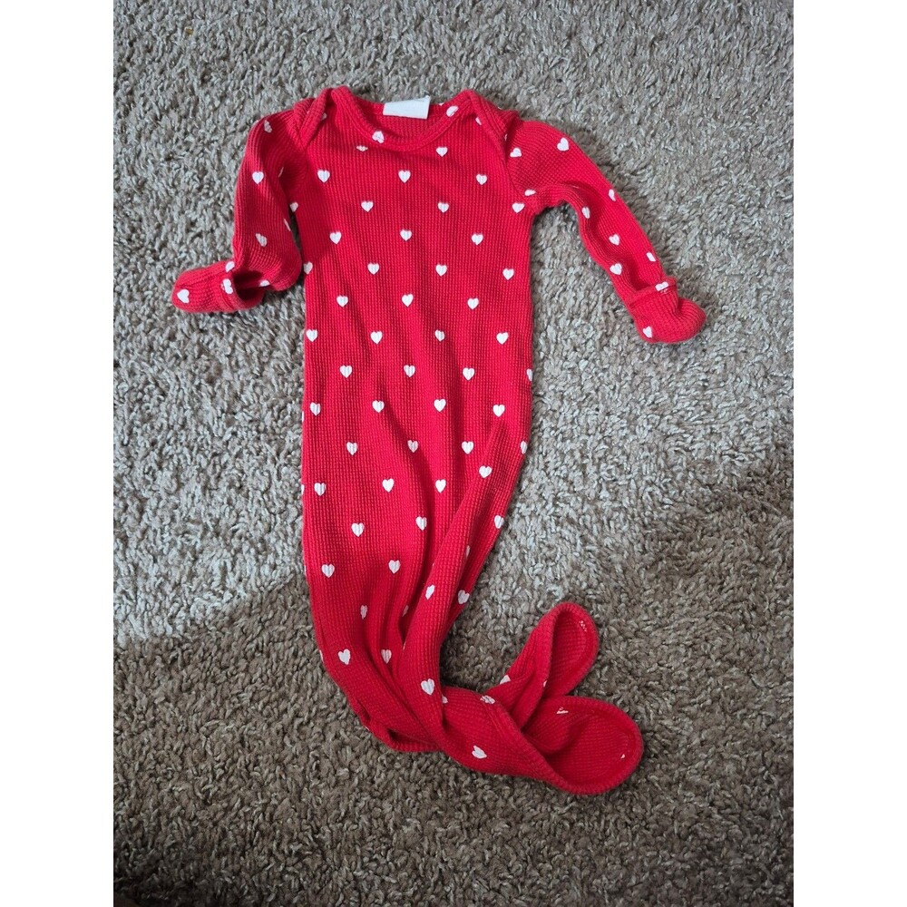 Spearmint love baby gown hearts size 0-3 months